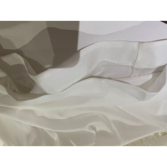 VERA WANG V-Neck Knee-Length lace and flare ivory cocktail bridesmaid Dress sz 8 - Picture 12 of 16